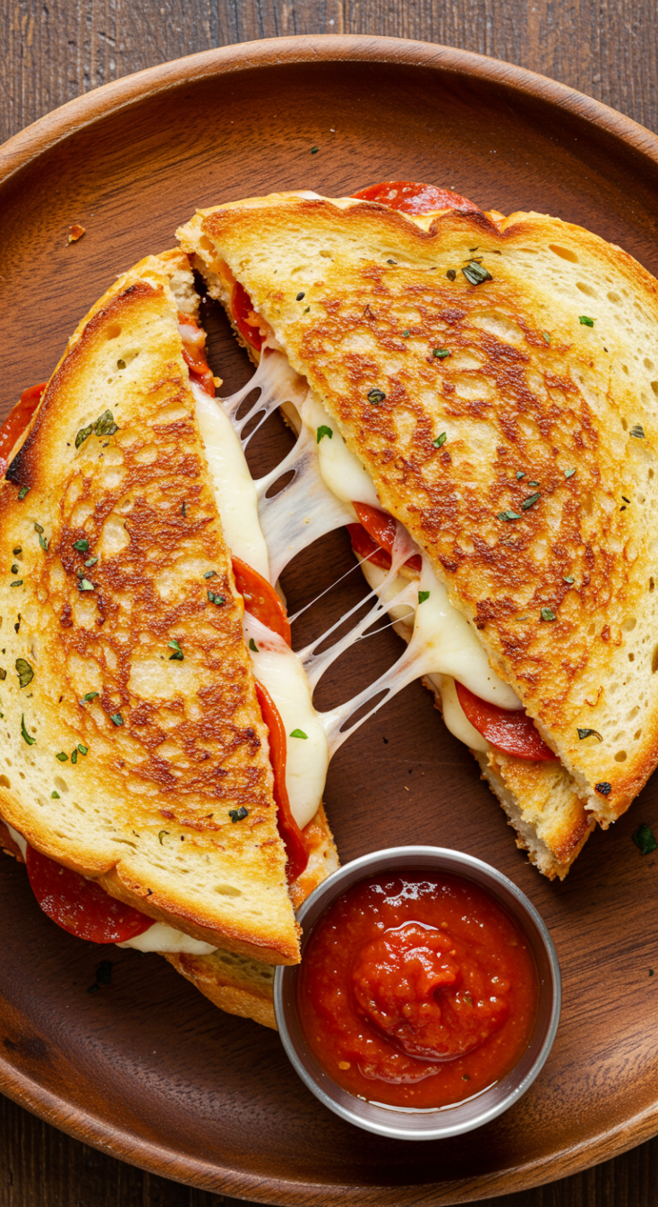 Pizza Grilled Cheese Sandwich