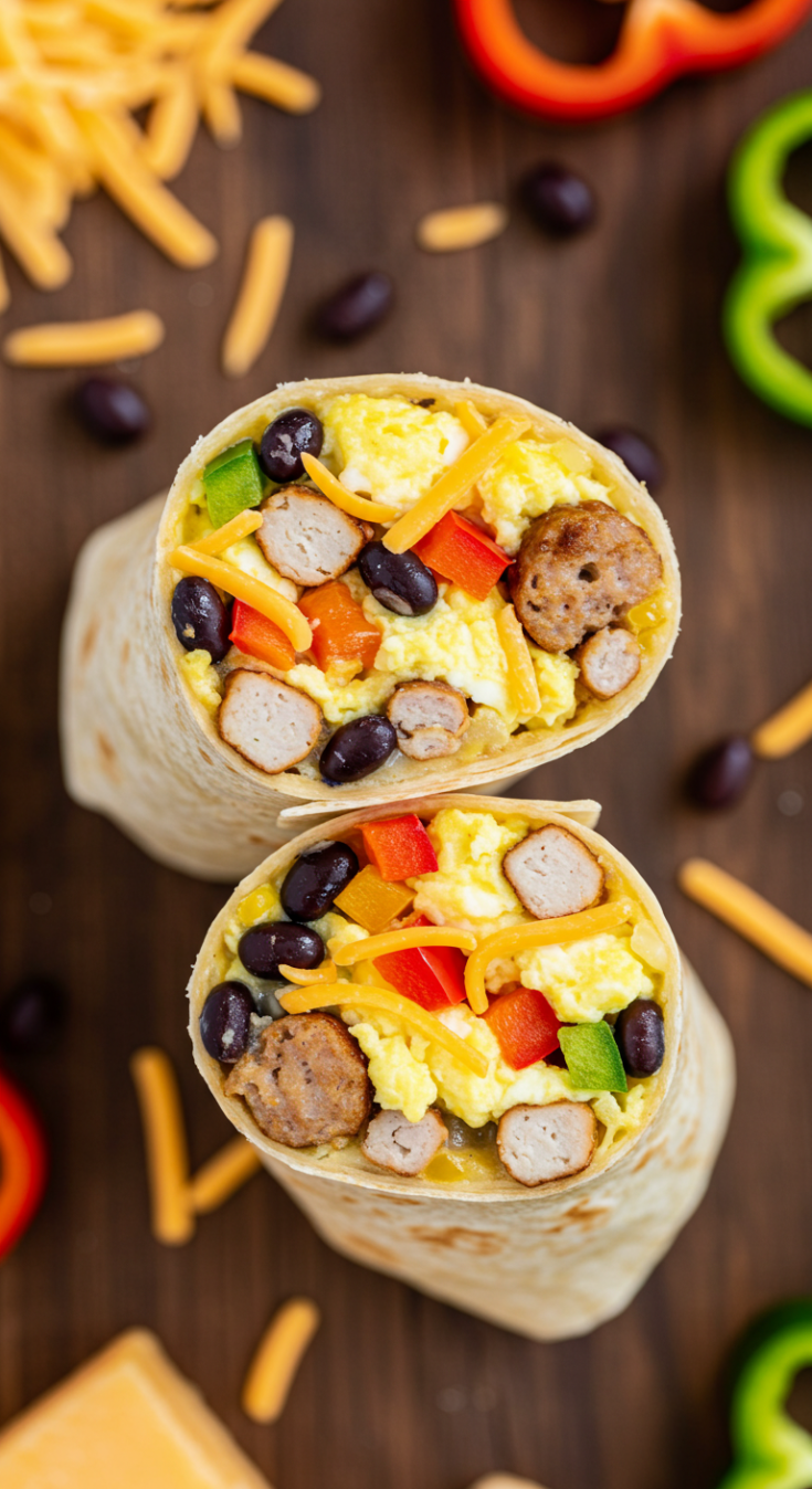 High Protein Breakfast Burrito