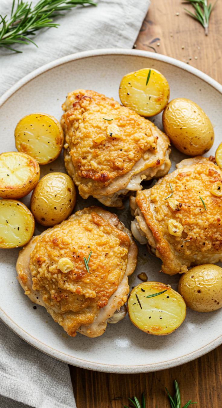 Garlic Parmesan Chicken and Potatoes
