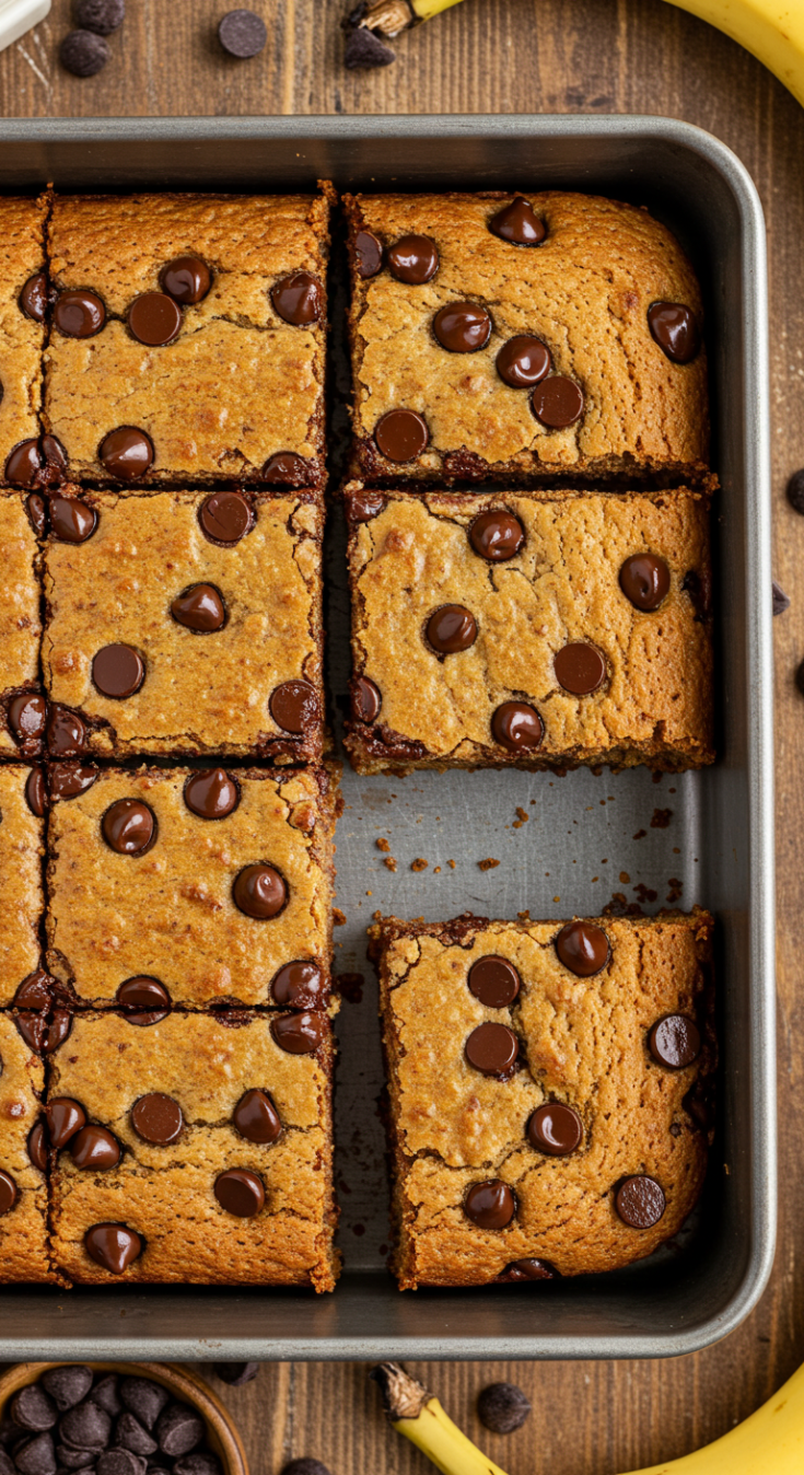 Chocolate Chip Banana Bars