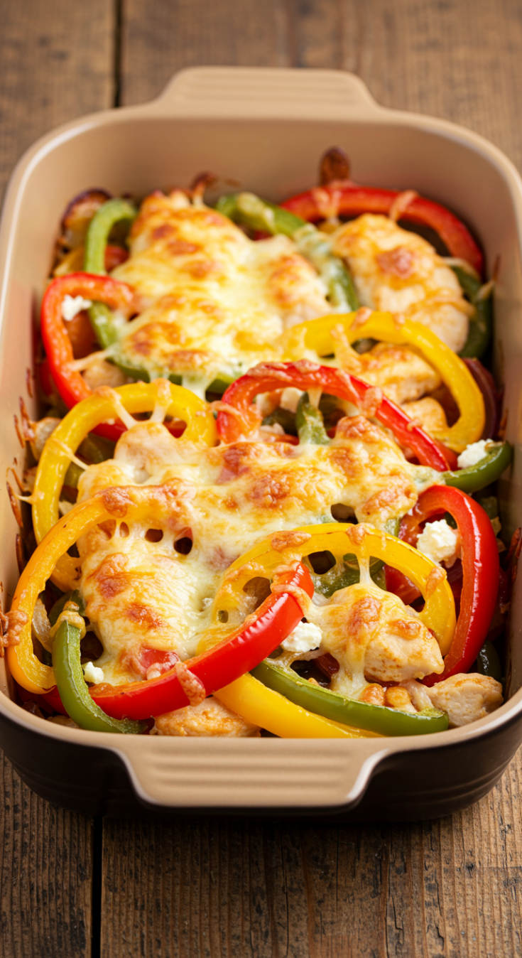 Chicken Fajitas Casserole
