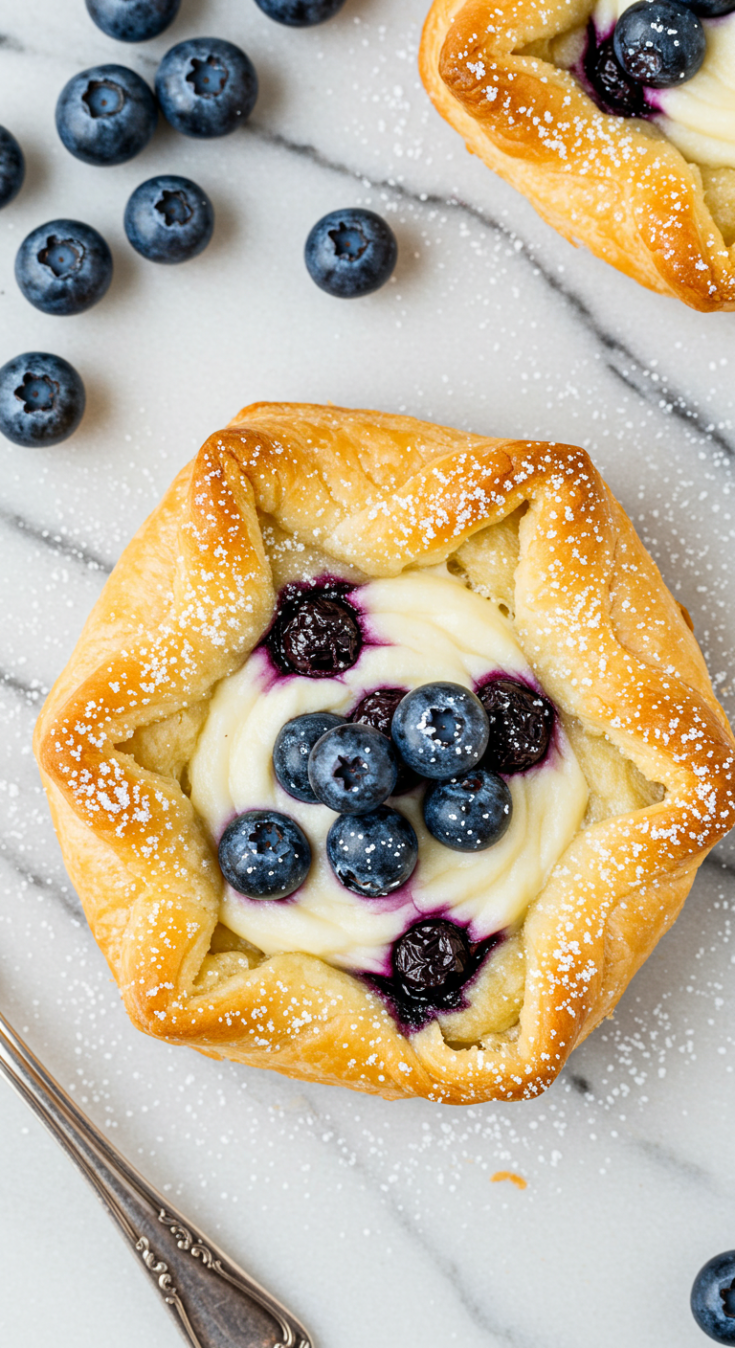 Blueberry Cream Cheese Puff Pastry