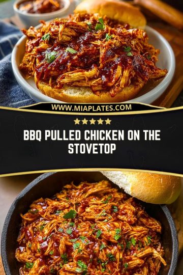 BBQ Pulled Chicken on the Stovetop