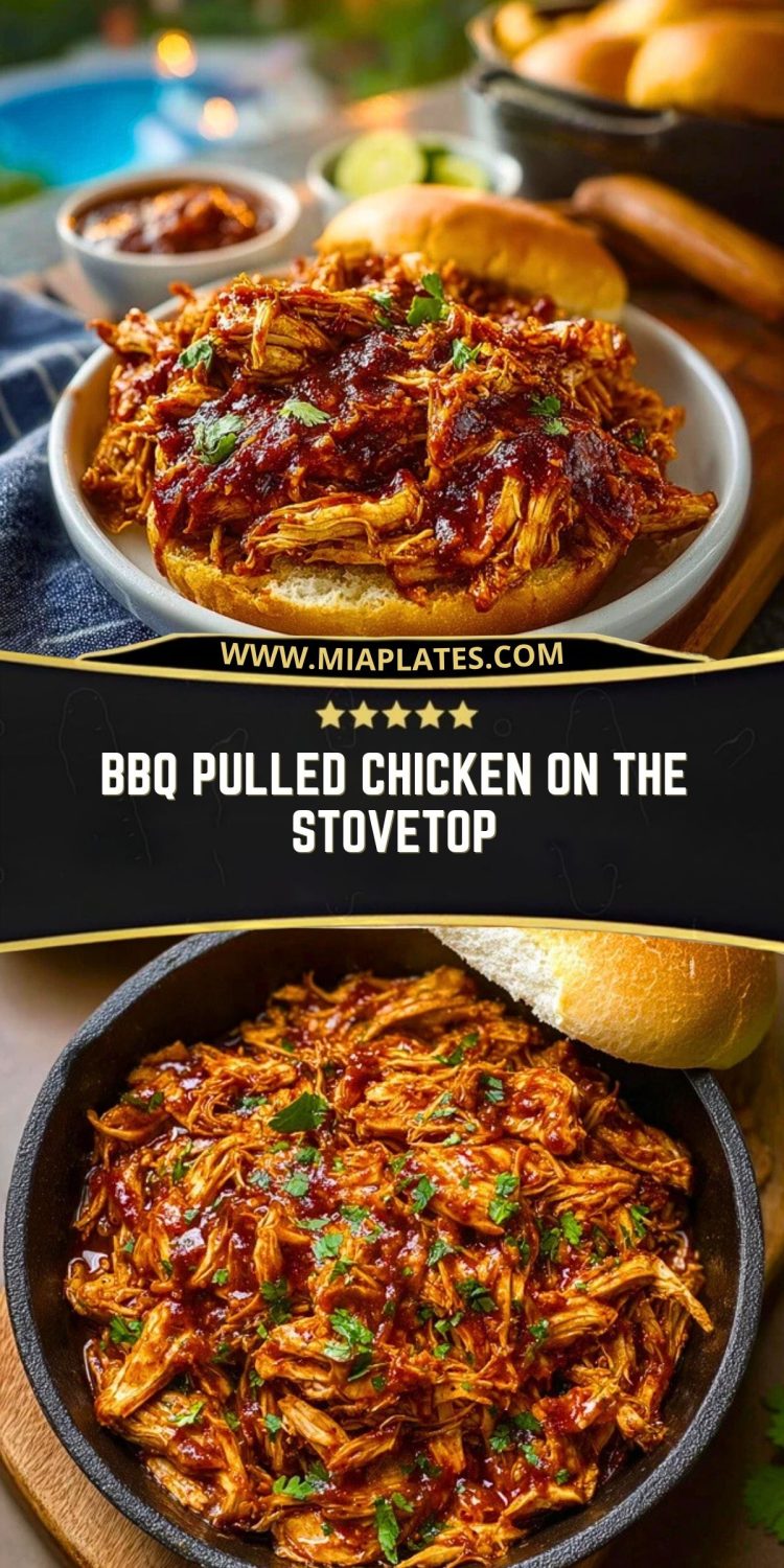 BBQ Pulled Chicken on the Stovetop
