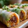 Big Mac-Inspired Rice Paper Rolls