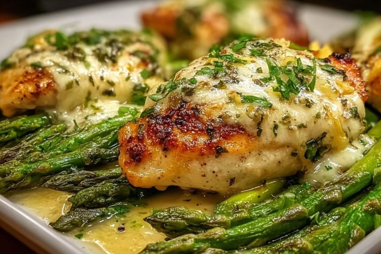 Caesar Chicken with Asparagus
