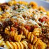 Cheesy Velveeta Rotini with Italian Beef Marinara