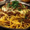 Creamy Cajun Beef Spaghetti with Three-Cheese Parmesan Sauce
