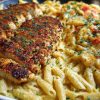 Creamy Cajun Chicken Pasta with Parmesan, Garlic, and Mozzarella