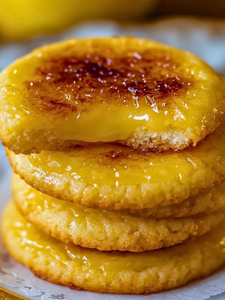 Gourmet Lemon Crème Brûlée Cookies