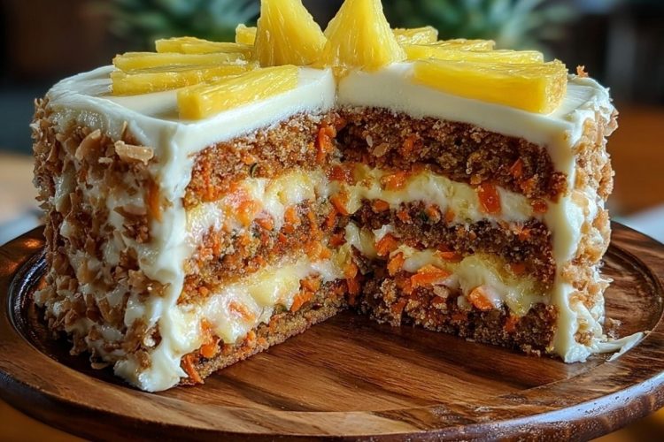 Hawaiian Carrot Pineapple Cake