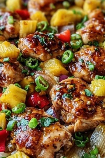 Hawaiian Chicken Sheet Pan