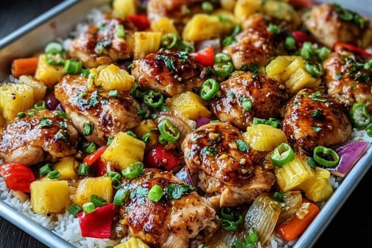 Hawaiian Chicken Sheet Pan