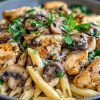 Heavenly Chicken Mushroom Pasta