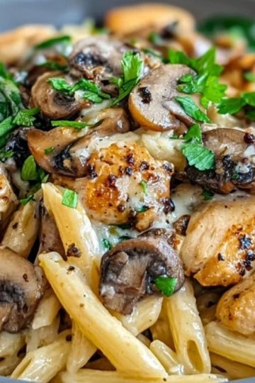 Heavenly Chicken Mushroom Pasta