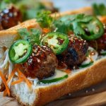 Korean BBQ Meatball Banh Mi