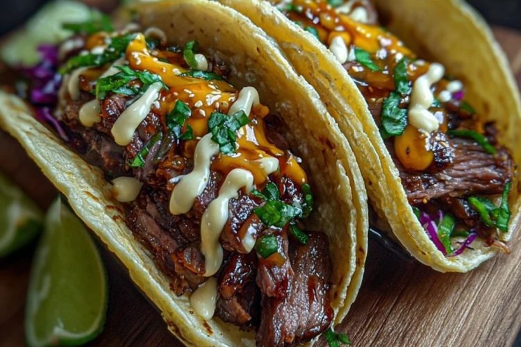 Mouthwatering Garlic Butter Honey BBQ Beef Tacos