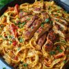 One-Pan Creamy Sweet and Spicy Cajun Chicken Pasta