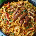 One-Pan Creamy Sweet and Spicy Cajun Chicken Pasta