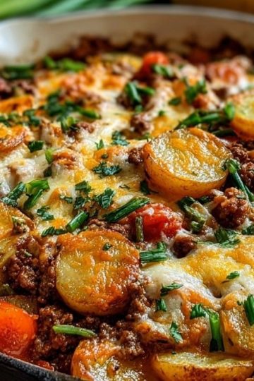 One-Pan Hobo Casserole with Ground Beef & Veggies