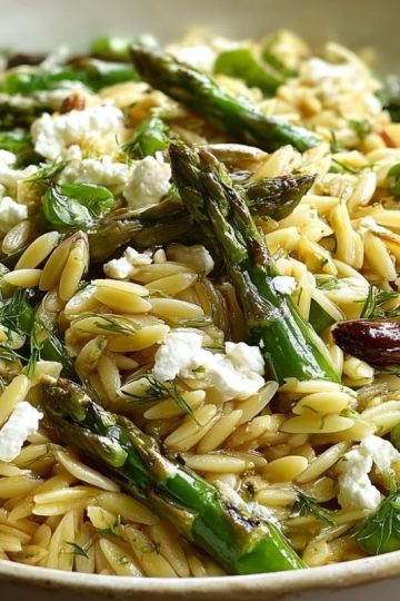 Orzo with Asparagus & Feta