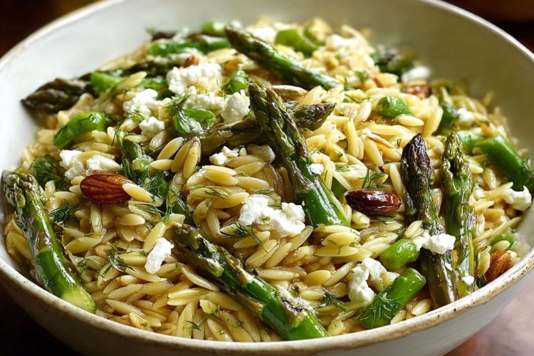 Orzo with Asparagus & Feta