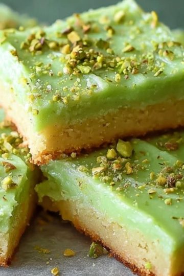 Pistachio Pudding Sugar Cookie Bars