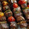 Rosemary Garlic Steak Kebabs