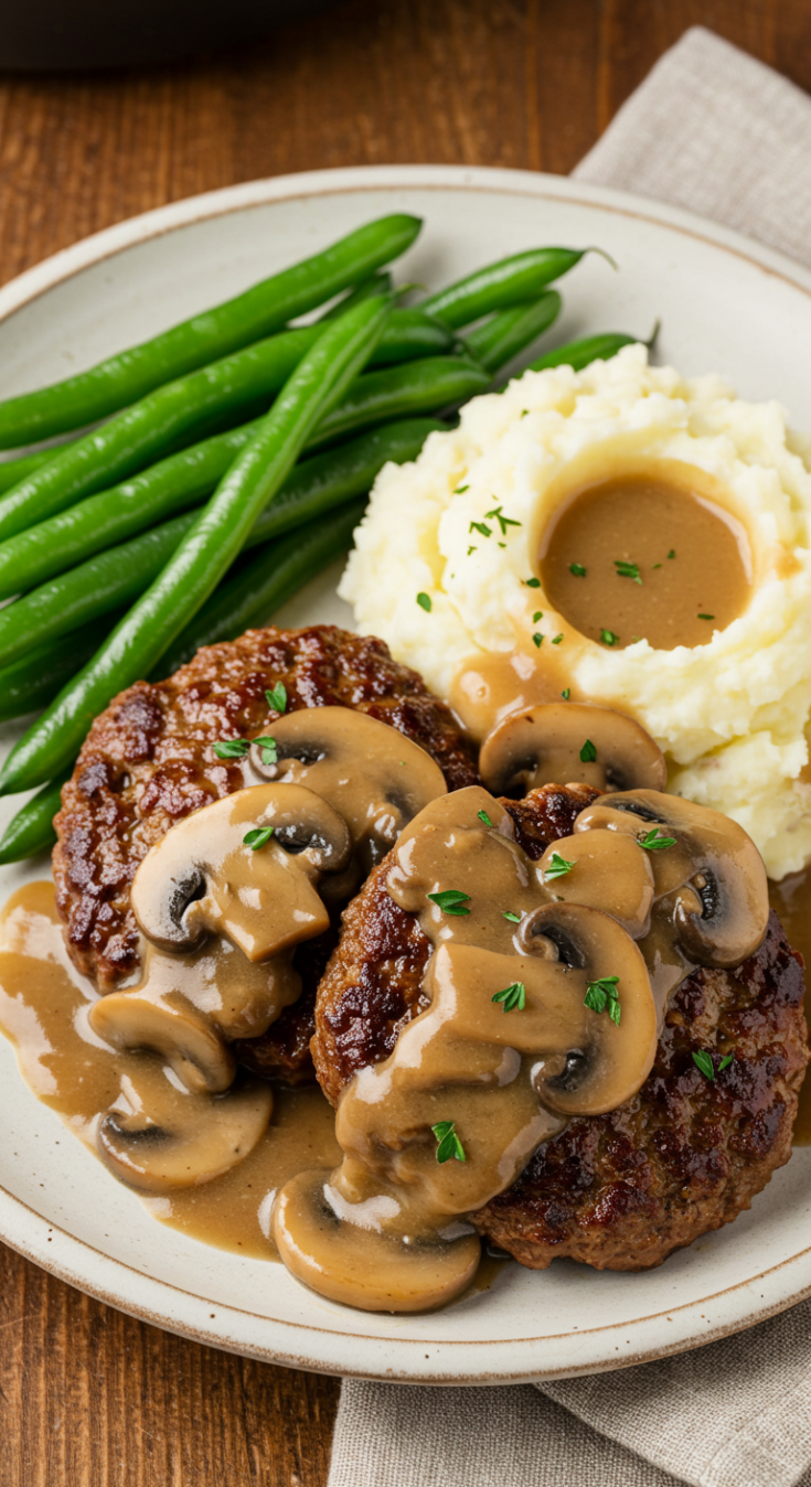 Salisbury Steak with Mushroom Gravy