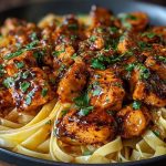 Spicy Cajun Honey Butter Chicken & Pasta