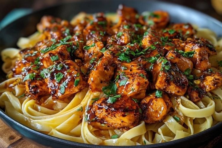 Spicy Cajun Honey Butter Chicken & Pasta
