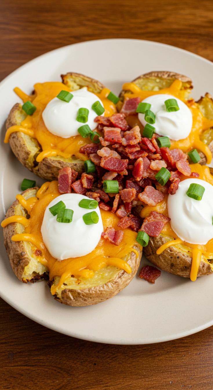Loaded Smashed Potatoes