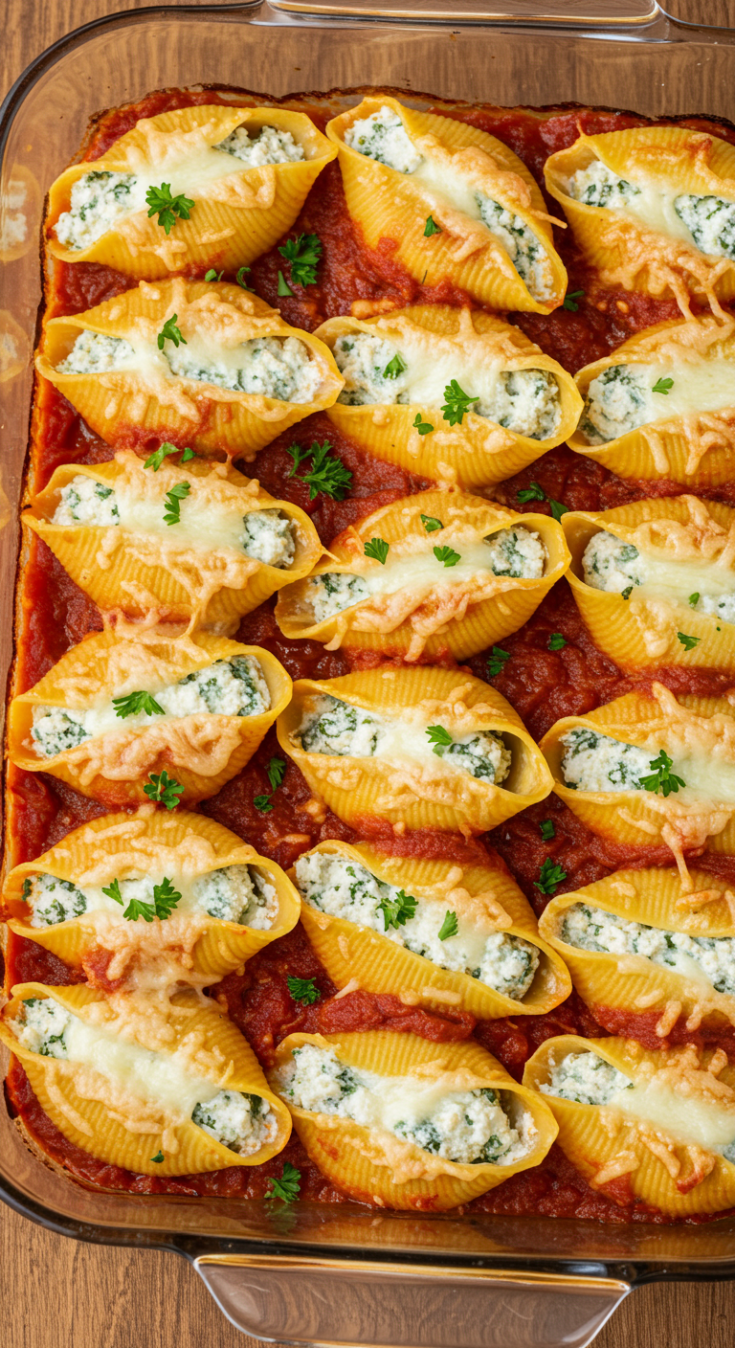 Easy Ricotta Stuffed Shells