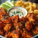 Buffalo Garlic Chicken Bites & Ranch Cajun Alfredo Twisted Pasta