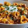 Cheesy Beef Enchilada Tortellini