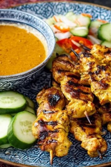 Chicken Satay with Easy Thai Peanut Sauce