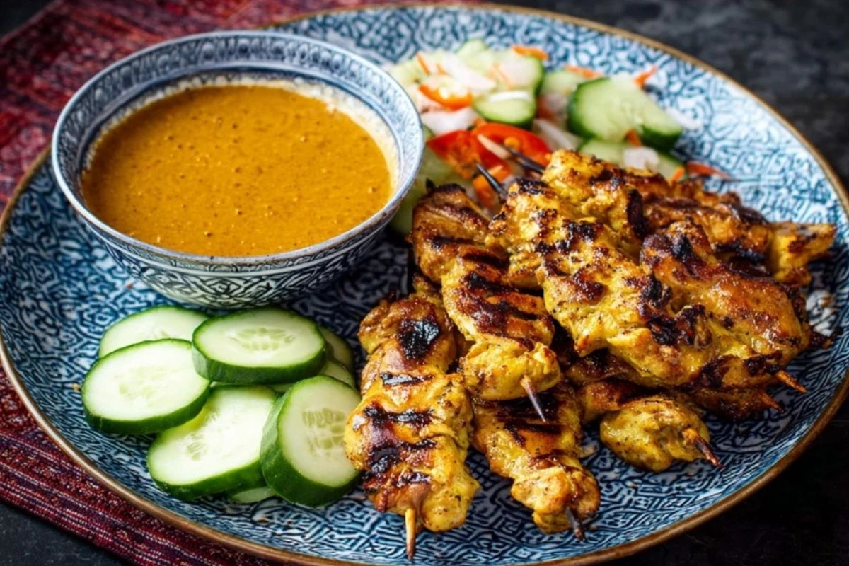 Chicken Satay with Easy Thai Peanut Sauce