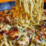 Creamy Cajun Chicken Spaghetti with Garlic Mozzarella Sauce