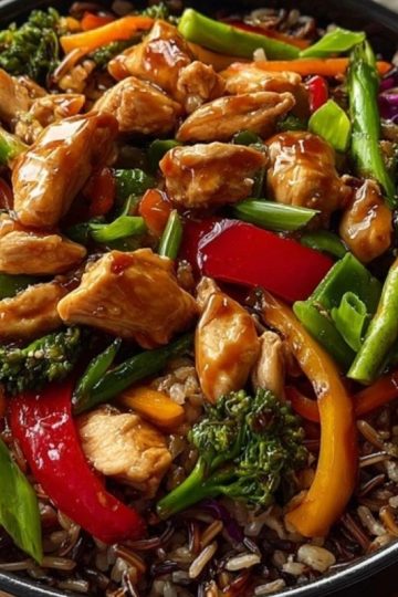 Next-Level Teriyaki Chicken Stir-Fry with Rainbow Veggies & Wild Rice