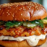 Spicy Chicken Sandwich with Creamy Homemade Sauce