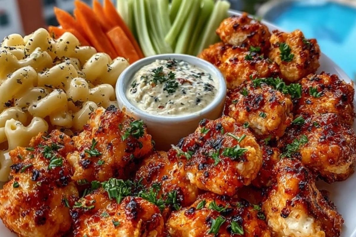 The Best Buffalo Garlic Chicken Bites Recipe