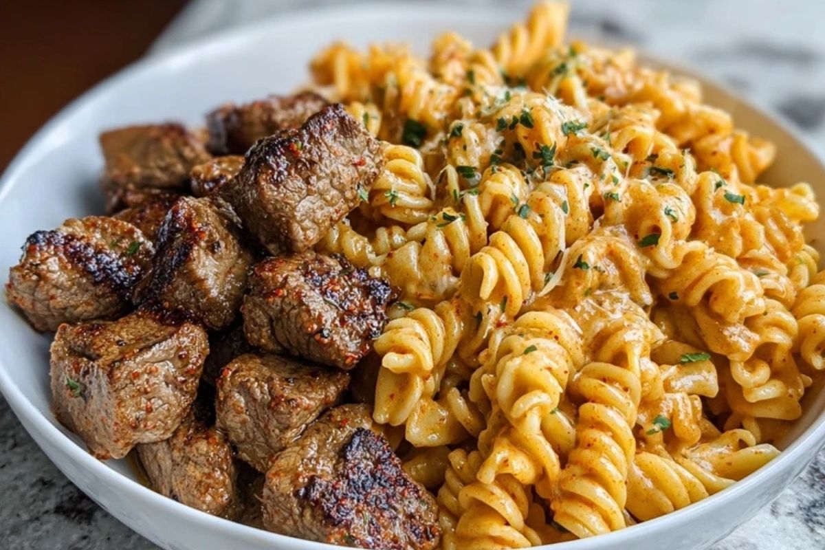 Ultimate Cajun Steak Tips Pasta Recipe