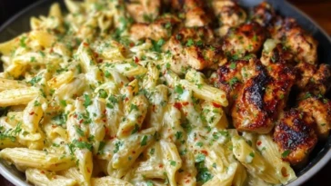 Cajun Garlic Butter Chicken Penne in Creamy Parmesan Sauce 1