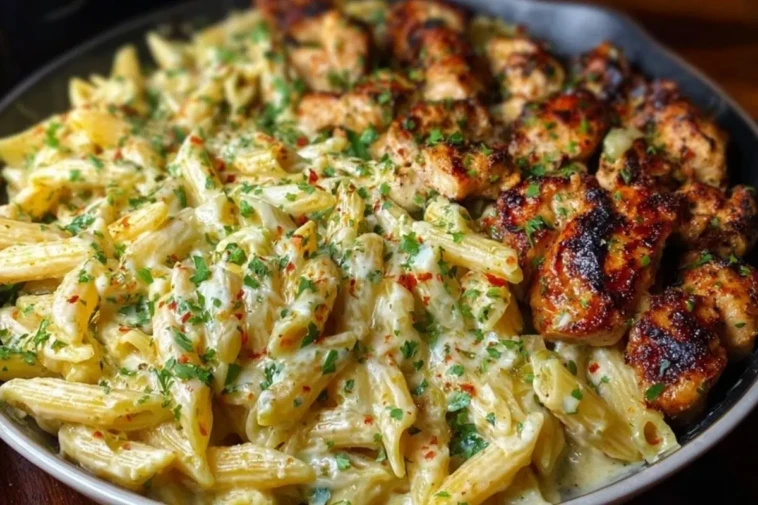 Cajun Garlic Butter Chicken Penne in Creamy Parmesan Sauce 1