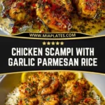 Chicken Scampi with Garlic Parmesan Rice Pin