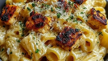 Creamy Garlic Butter Chicken Rigatoni Recipe 1