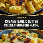 Creamy Garlic Butter Chicken Rigatoni Recipe Pin