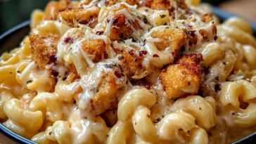 Creamy Honey Pepper Chicken Mac and Cheese Delight 1