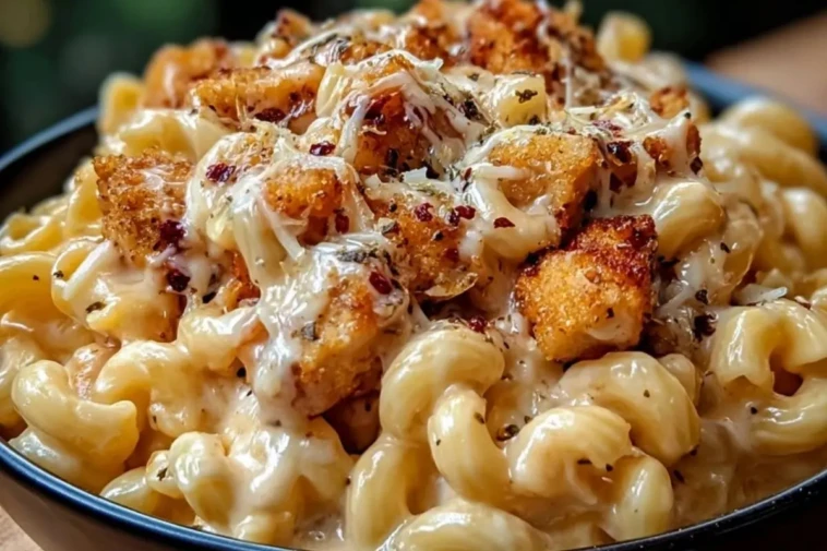 Creamy Honey Pepper Chicken Mac and Cheese Delight 1