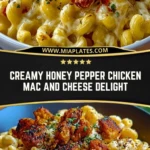 Creamy Honey Pepper Chicken Mac and Cheese Delight Pin